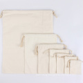 wholesale cotton gift grocery storage drawstring bags reusable jewelry pouch canvas drawstring bag